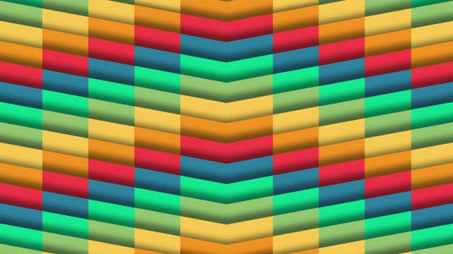 Multi Colored Chevron Tile Background Loop