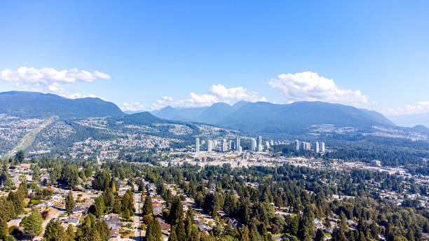 Aerial photo taken from drone British Columbia Greater Vancouver