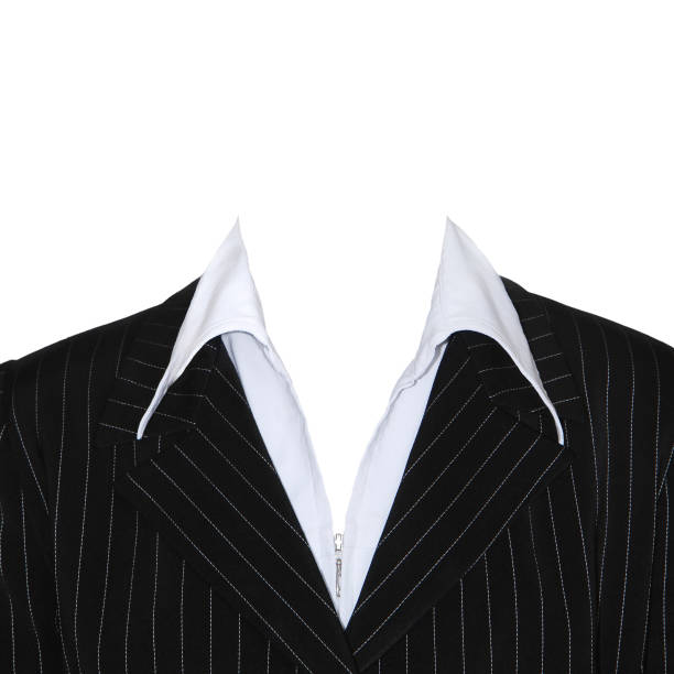 istock Woman suit. Dark jacket and light blouse. 1717979048