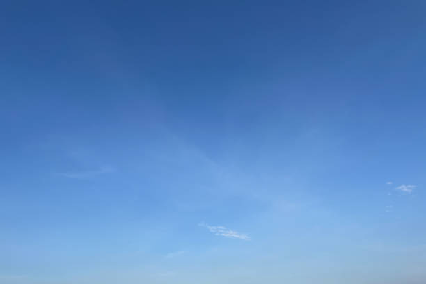 istock Beautiful and freshness clear blue sky with soft white clouds on summer morning day.Image use for environment and meteorology presentation background. 1718009242