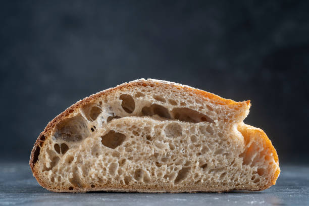 istock Natural abstract texture of yeast-free sourdough bread 1718035713