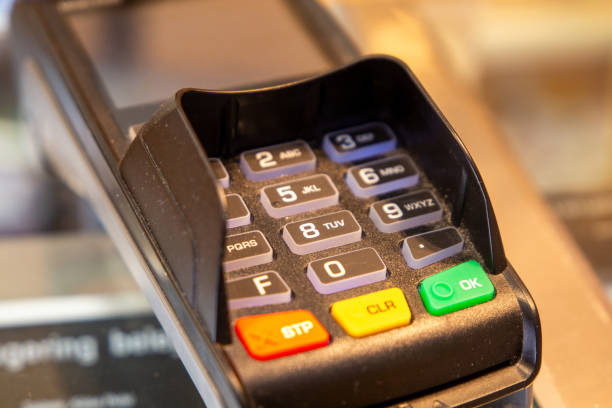 istock Close-up of a card reader 1718042534