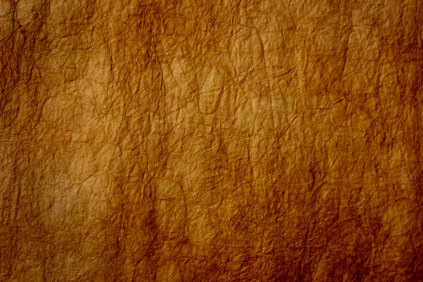 istock Abstract brown Washi paper texture background 1718045242