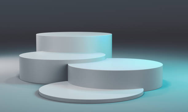 istock Product display stand, Studio Scene with POS stand 1718132068