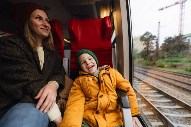 istock Train travel with my mom 1718188549