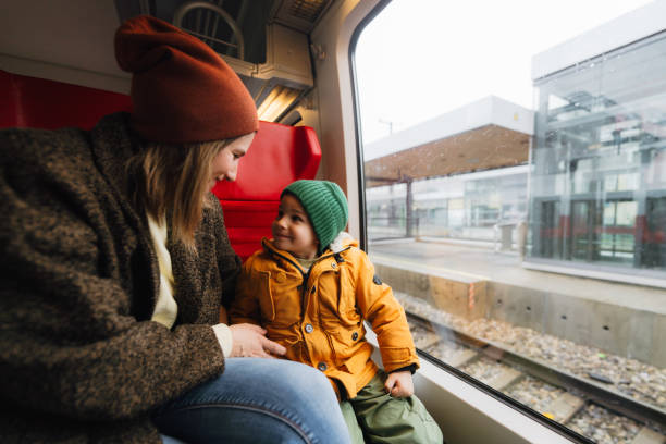 istock Train travel with my mom 1718188648