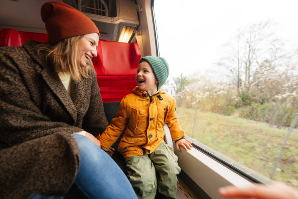 istock Train travel with my mom 1718188976