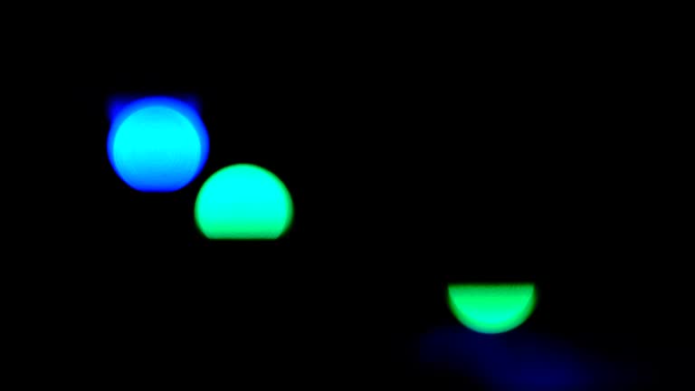 Abstract flashing colored light