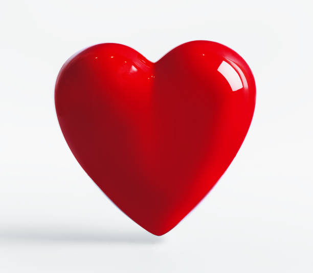 istock Red heart at white background. Valentines and love symbol. 1718201493