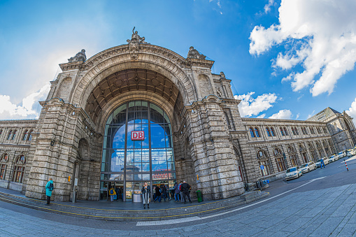 Nuremberg, Bavaria: Nürnberg Hauptbahnhof, the largest station in Franconia, one of the largest through stations in the world and is the one with the most tracks (22) in Europe. Built in 1906.