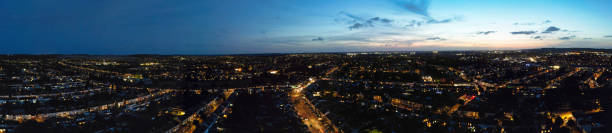istock High Angle Panoramic View of Illuminated Luton City 1718279153
