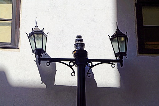 External lamp in sunlight