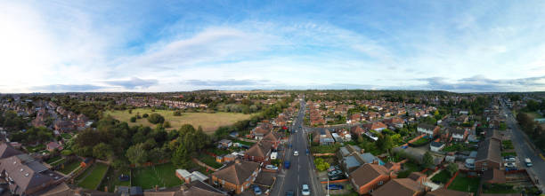 istock High Angle Panoramic View of Illuminated Luton City 1718342841