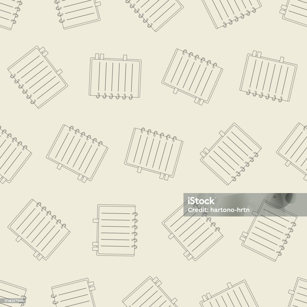 Pattern Notebook Line Notebook Line Art Seamless Pattern Suitable For Backgrounds Wallpapers ...