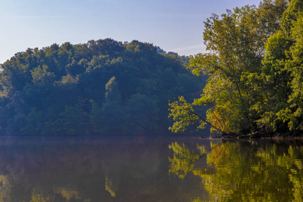 istock Kayaking Holston River at Warrior State Park, Tennessee, USA 1718348016