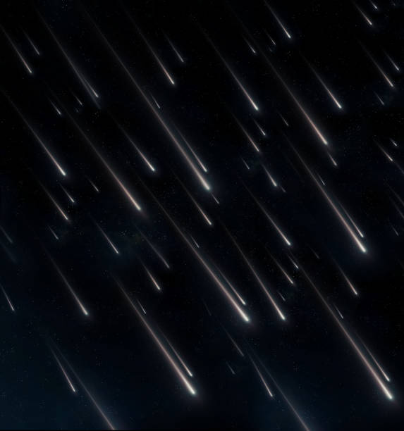 istock A stream of bright meteorites at night. 1718418589