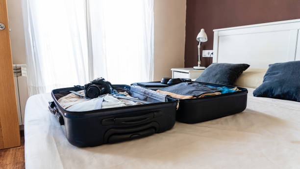istock An open suitcase ready to travel 1718432889