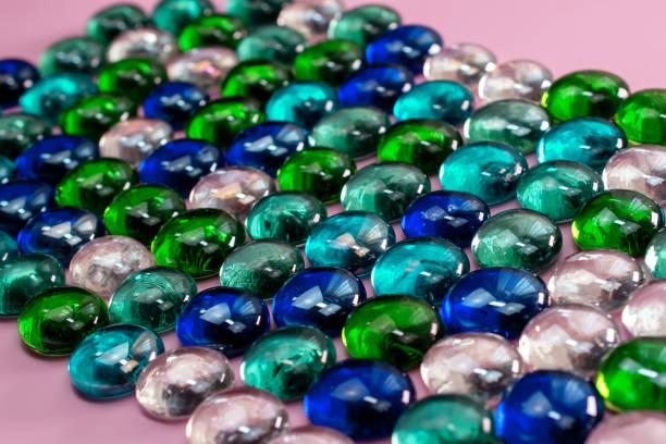 istock Colorful glass drops background, beautiful abstract texture with place for text 1718465492