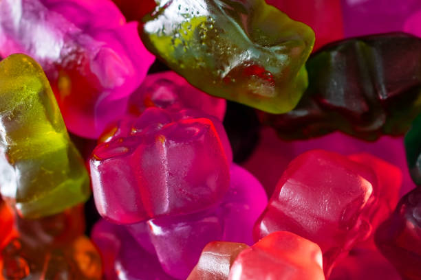 istock Colorful gummy candies, jelly bears sweets 1718523712