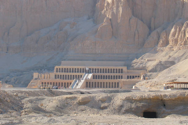 istock Temple complex in Egypt, stone ruins, desert landscape 1718543903