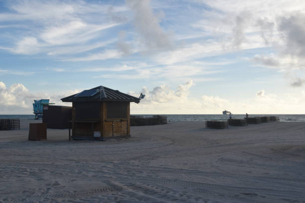 istock Lifeguard tower at Miami Beach 1718582426