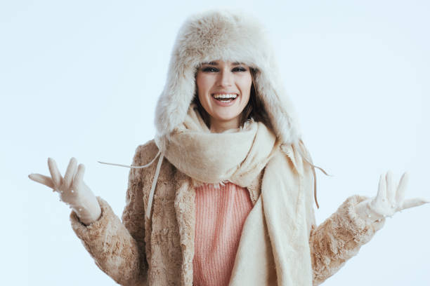 istock happy stylish woman having fun time on white 1718592430