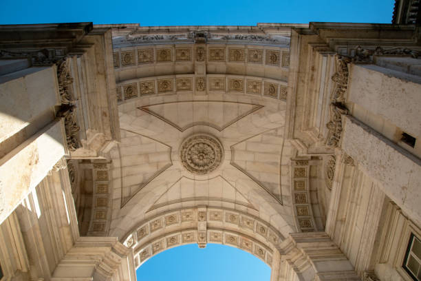 istock The famous arch on Praca do Comercio, Lisbon, Portugal 1718596296