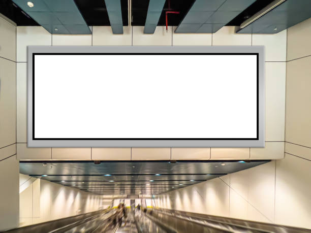 istock Mock-up empty light box for advertisement, marketing and advertising concept. 1718656085