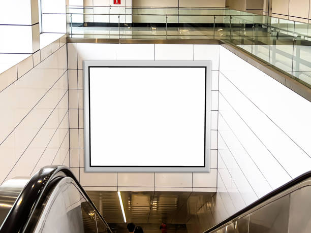 istock Mock-up empty light box for advertisement, marketing and advertising concept. 1718656088