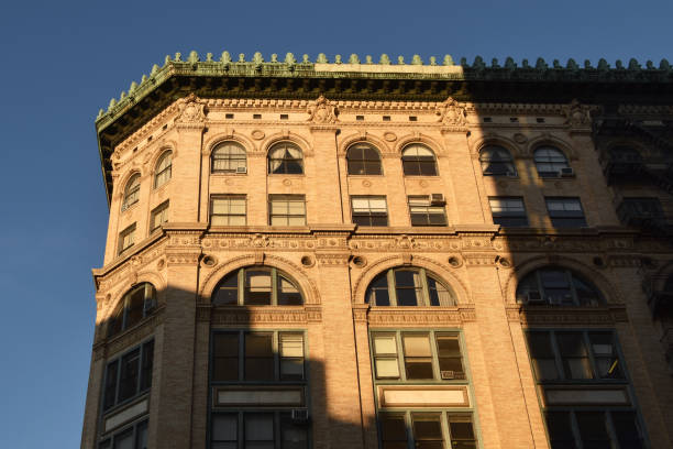 istock Building facades with windows, modern architecture, cityscape scenery 1718735795