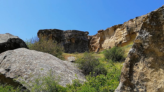 Gobustan Rock Art Cultural Landscape covers three areas of plateau of rocky boulders in Azerbaijan, with an outstanding collection of rock engravings.