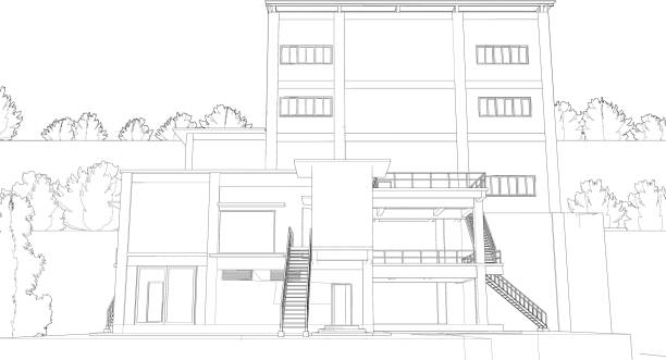 istock 3D illustration of industrial building 1718773317