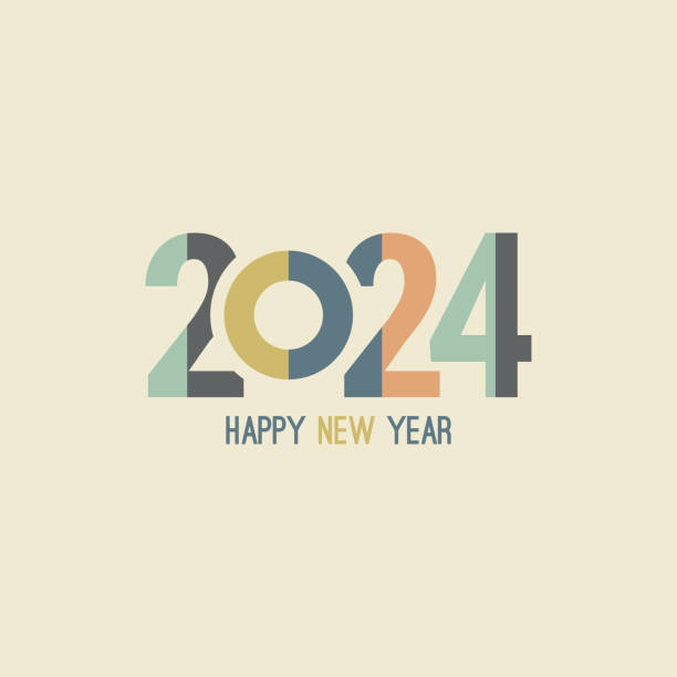 Happy new year vector art illustration