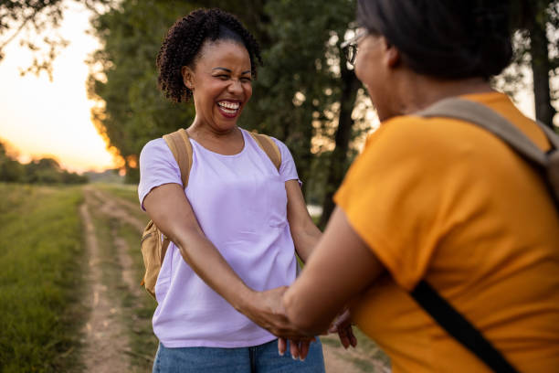 istock Mother and daughter in nature 1718814497