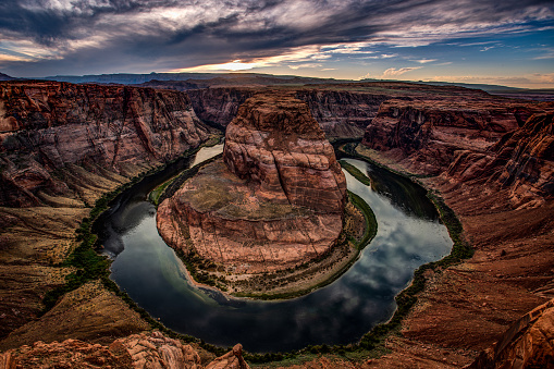 Sunset at  Horseshoe Bend, Arizona