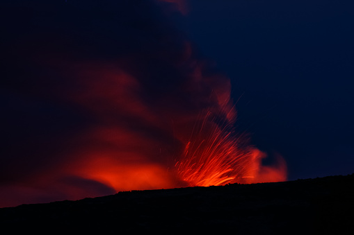 Lava Erupting on Big Island of Hawaii