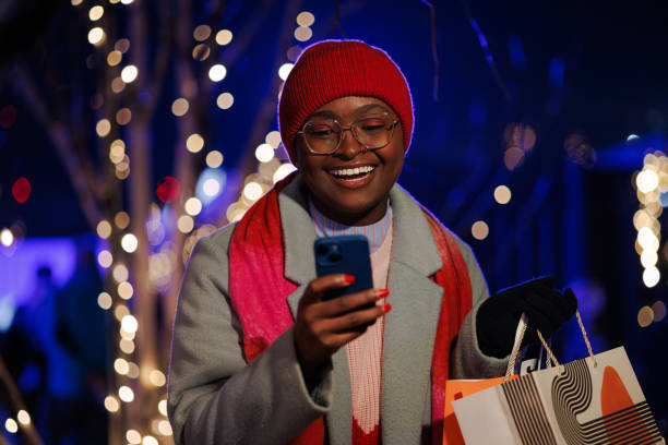 istock A young African American celebrating Christmas 1718893472