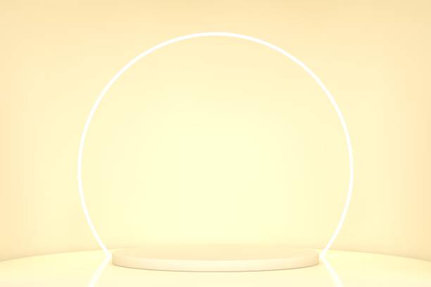 istock Abstract background for 3D product presentation, empty product stand 1718908280
