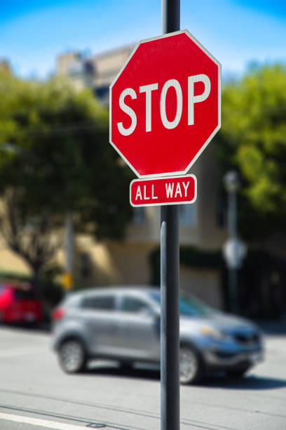 Intersection of 'All Way Stop' Type in the USA: A Glimpse into America's Unique Traffic Control System, Ensuring Safety for All Road Users
