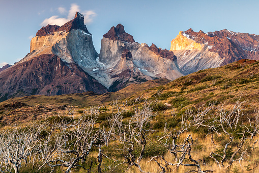 View of Torres Del Paine National Park, Chile.