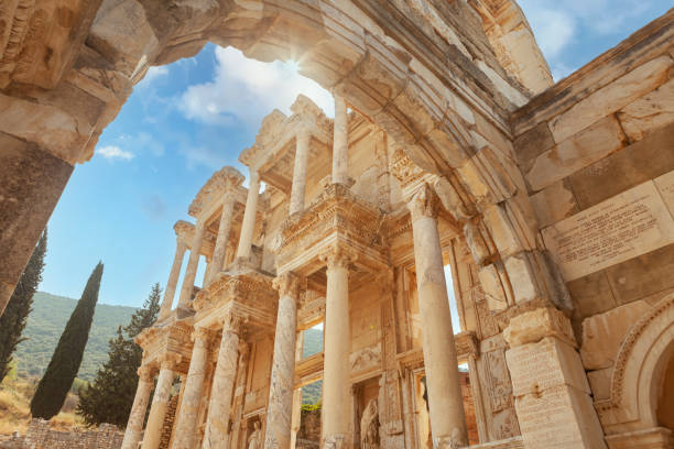 istock Ephesus ancient city, Celsius library historical ruins 1719016803