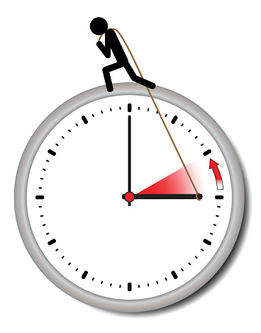 Illustration for changing daylight saving time and standard time