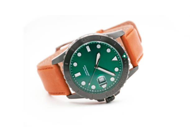 istock Mens Wristwatch Isolated on White Background 1719044935