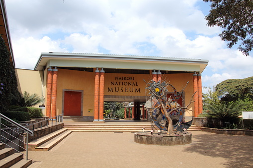 Kenya, Nairobi - July 29, 2018: The Nairobi National Museum is located on Museum Hill in Nairobi