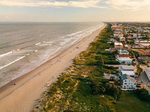 Hotels at the Beach - Sunset Waves at the Beach\n\n\nChandler Park Beach - Cocoa Beach - Florida Beach - Cape Canaveral