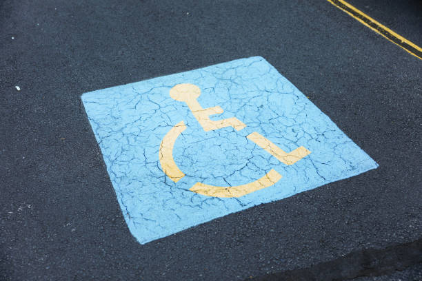 istock handicap wheelchair-accessible sign against a blurred background symbolizing inclusivity, disability rights, and accessible spaces 1719067677