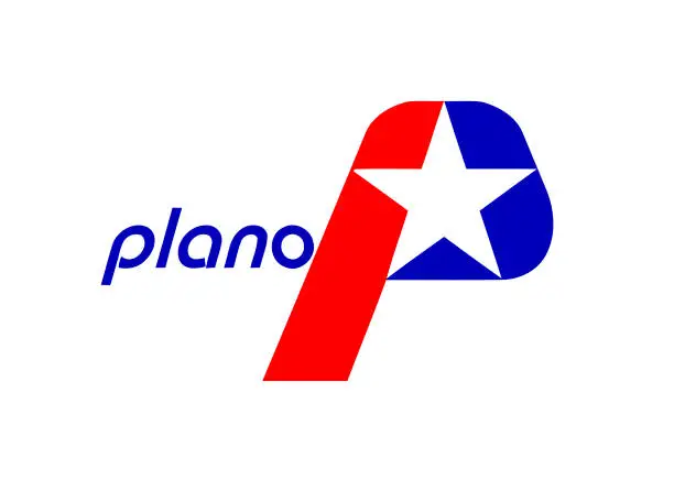 Vector illustration of Flag of Plano