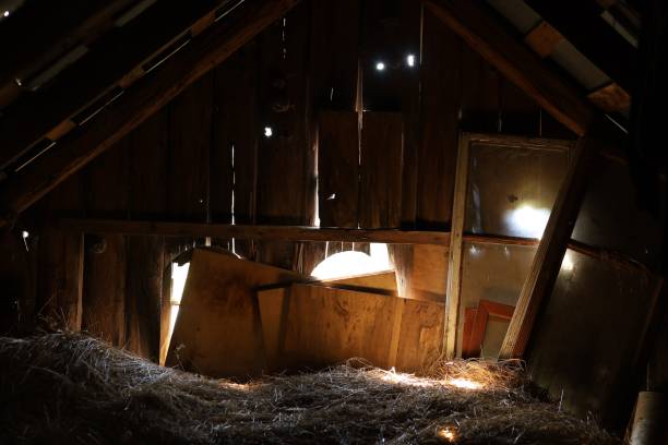 istock Old attic in the house 1719121025