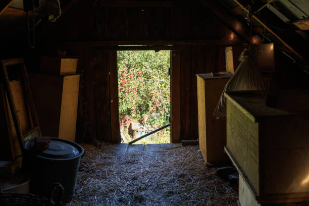 istock Old attic in the house 1719122056