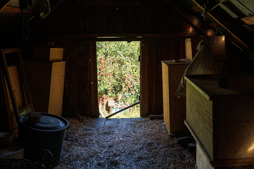 Old attic in the house